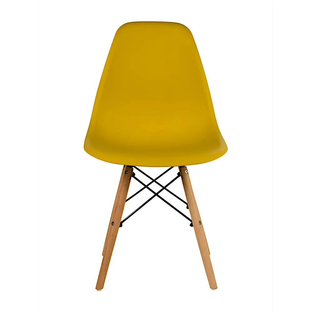 Фото 2 Стул кухонный Стулбержи со спинкой Eames 1 шт горчичный Фото 2 Стул кухонный Стулбержи со спинкой Eames 1 шт горчичный