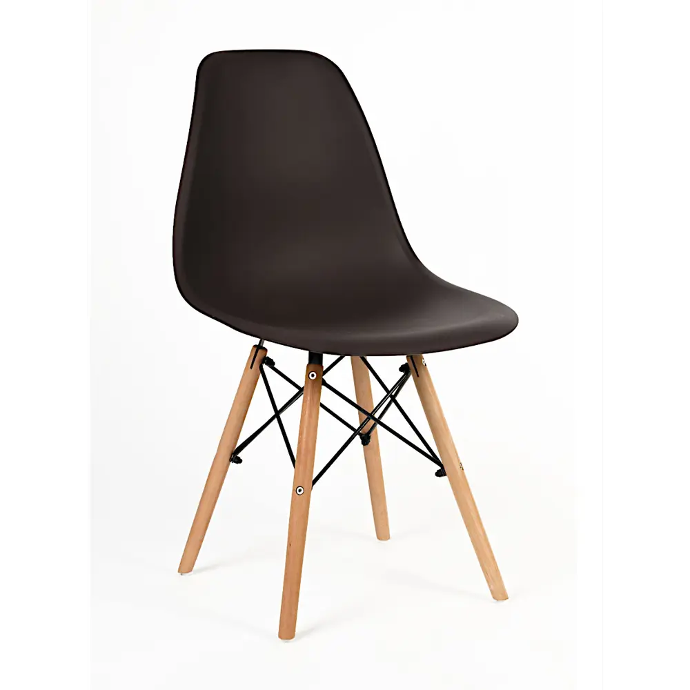 Фото Стул кухонный Стулбержи со спинкой Eames 1 шт горький шоколад Фото Стул кухонный Стулбержи со спинкой Eames 1 шт горький шоколад