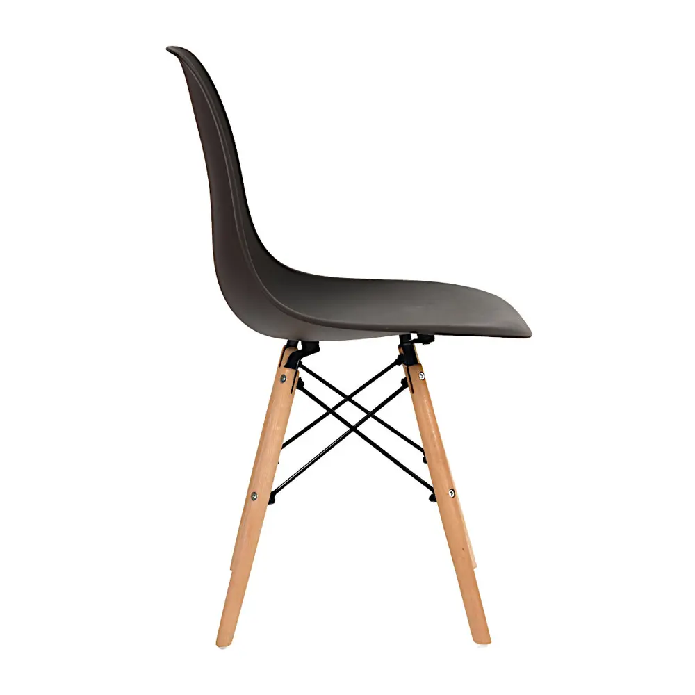 Фото 3 Стул кухонный Стулбержи со спинкой Eames 1 шт горький шоколад Фото 3 Стул кухонный Стулбержи со спинкой Eames 1 шт горький шоколад