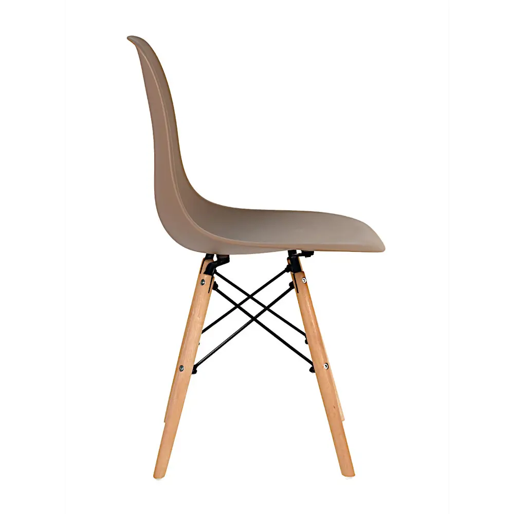 Фото 3 Стул кухонный Стулбержи со спинкой Eames 1 шт латте Фото 3 Стул кухонный Стулбержи со спинкой Eames 1 шт латте