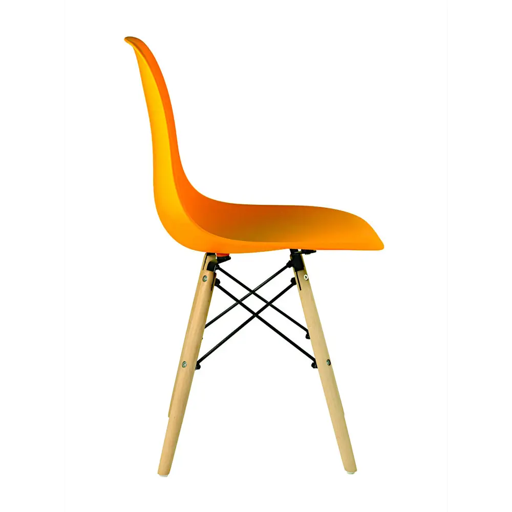 Фото 3 Стул кухонный Стулбержи со спинкой Eames 1 шт оранжевый Фото 3 Стул кухонный Стулбержи со спинкой Eames 1 шт оранжевый
