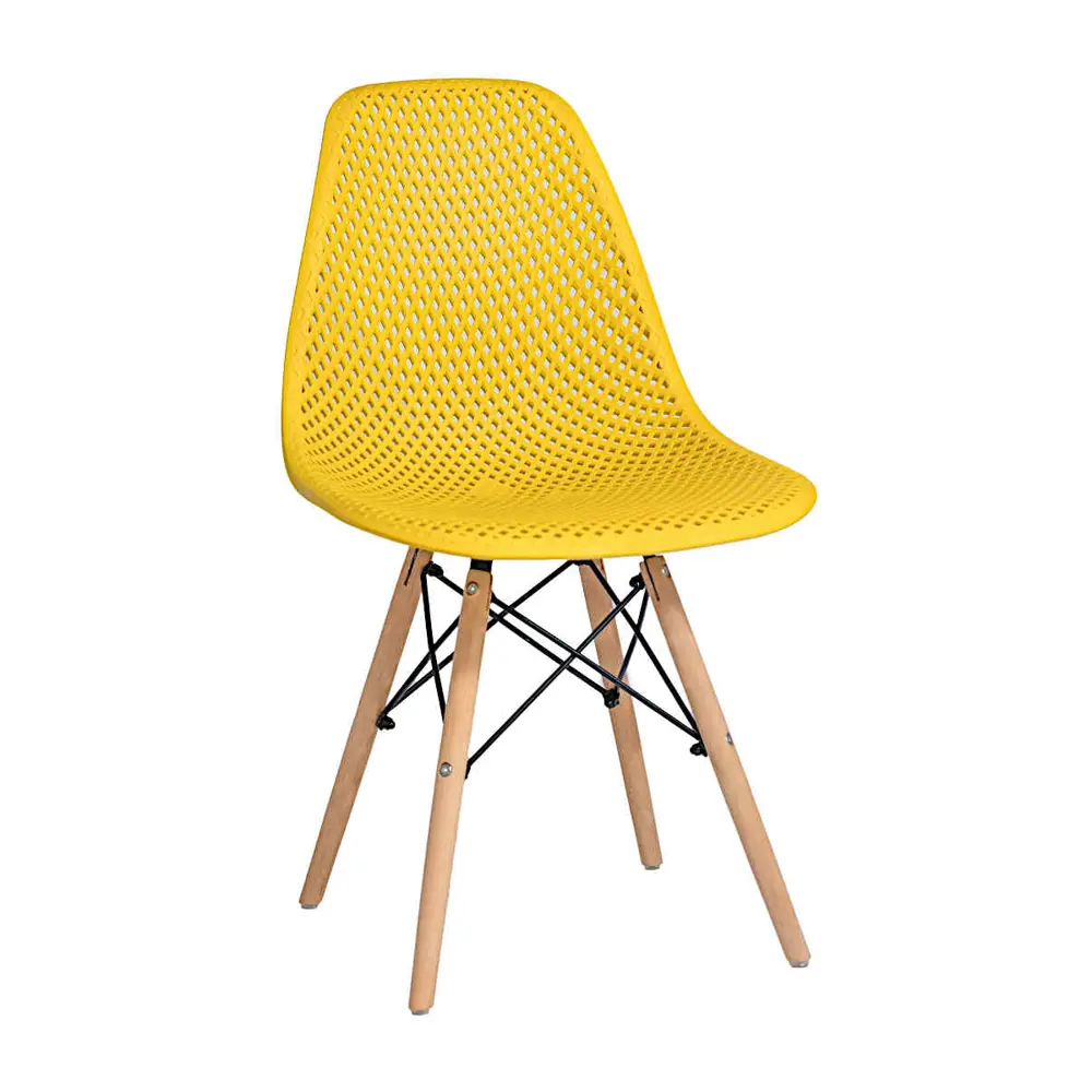 Фото Стул кухонный Стулбержи со спинкой Eames Mesh 1 шт горчичный Фото Стул кухонный Стулбержи со спинкой Eames Mesh 1 шт горчичный