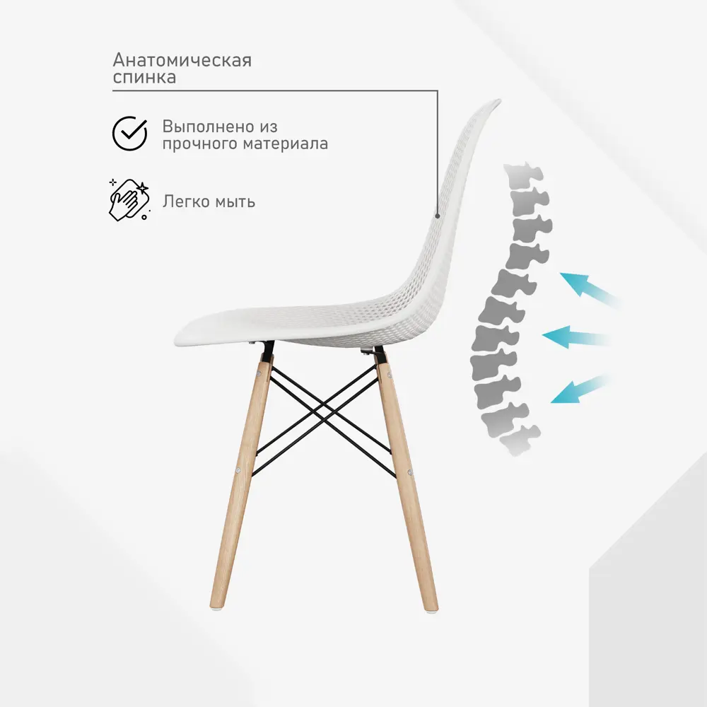 Фото 3 Стулья для кухни Стулбержи Eames Mesh комплект 4 шт мятный Фото 3 Стулья для кухни Стулбержи Eames Mesh комплект 4 шт мятный