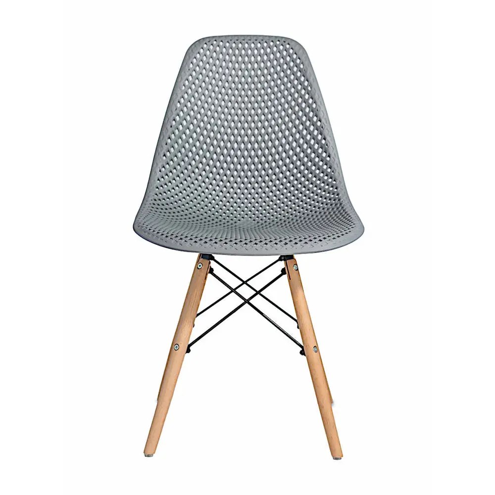 Фото 2 Стул кухонный Стулбержи со спинкой Eames Mesh 1 шт серый