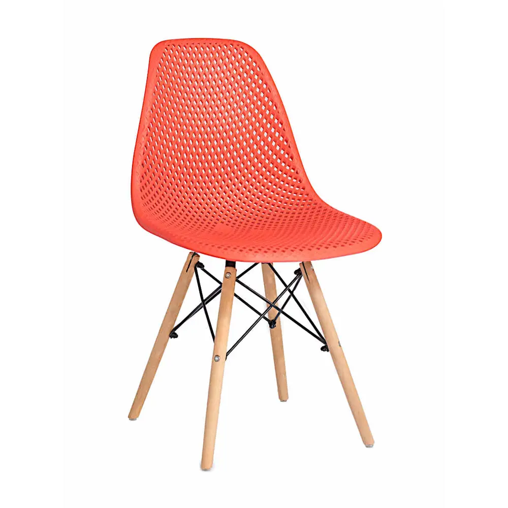 Фото Стул кухонный Стулбержи со спинкой Eames Mesh 1 шт красный