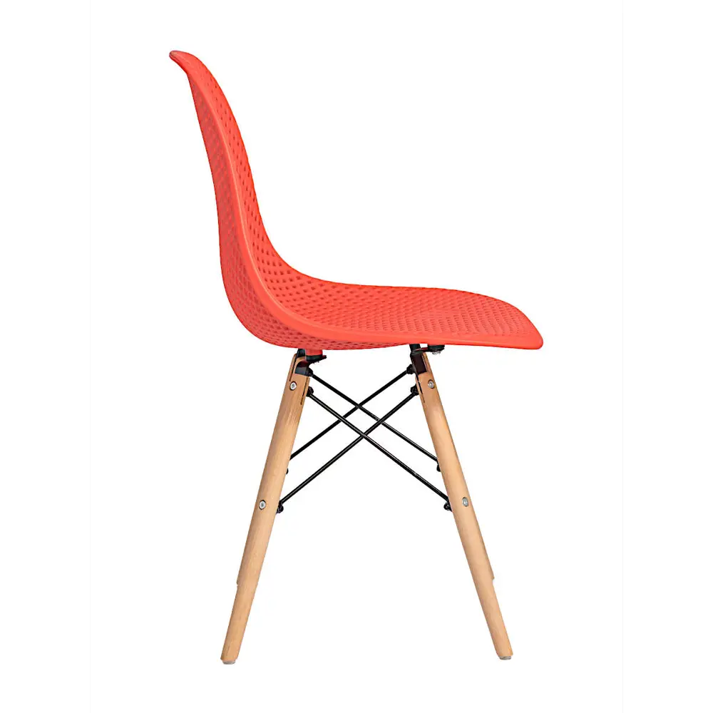 Фото 3 Стул кухонный Стулбержи со спинкой Eames Mesh 1 шт красный