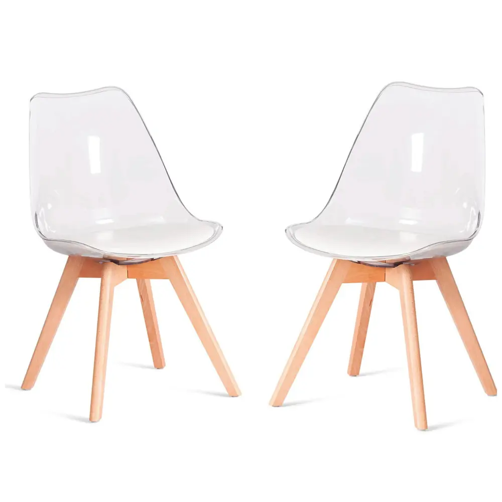 Фото Стулья обеденные Стулбержи Frankfurt комплект 2 шт прозрачный