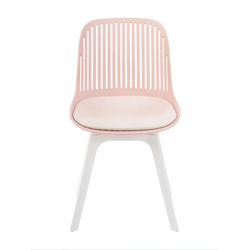 Фото 3 Стул для письменного стола кухни Стулбержи туалетного столика Grace Plus 1 шт розовый опоры белые Фото 3 Стул для письменного стола кухни Стулбержи туалетного столика Grace Plus 1 шт розовый опоры белые