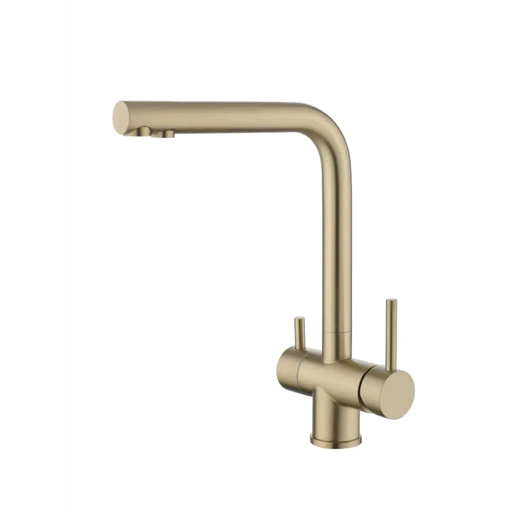 Фото 2 Смеситель для кухни Himixer EL_K110Gold поворотный излив 32 см цвет золото Фото 2 Смеситель для кухни Himixer EL_K110Gold поворотный излив 32 см цвет золото