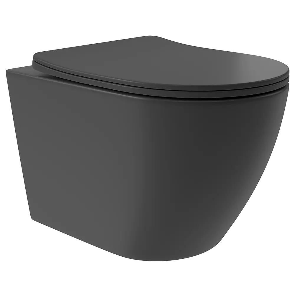 Фото 9 Инсталляция TECE spring с прямоугольными клавишами хром глянцевый унитаз подвесной безободковый ADT Long 52x36.5, Vortex, черный матовый, овал Фото 9 Инсталляция TECE spring с прямоугольными клавишами хром глянцевый унитаз подвесной безободковый ADT Long 52x36.5, Vortex, черный матовый, овал