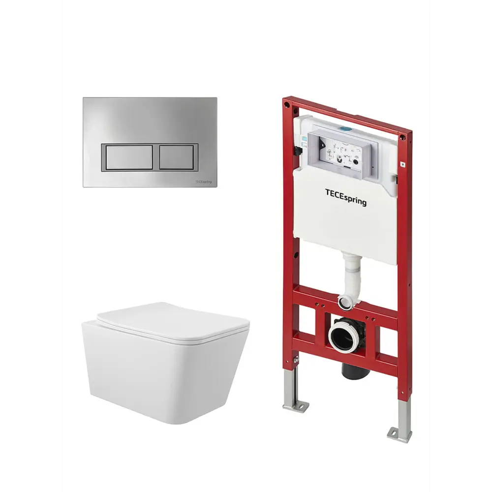 Фото 4 Инсталляция TECE spring Base с прямоугольными клавишами хром глянцевый унитаз подвесной ADT 52x37 микролифт белый матовый форма квадрат Фото 4 Инсталляция TECE spring Base с прямоугольными клавишами хром глянцевый унитаз подвесной ADT 52x37 микролифт белый матовый форма квадрат