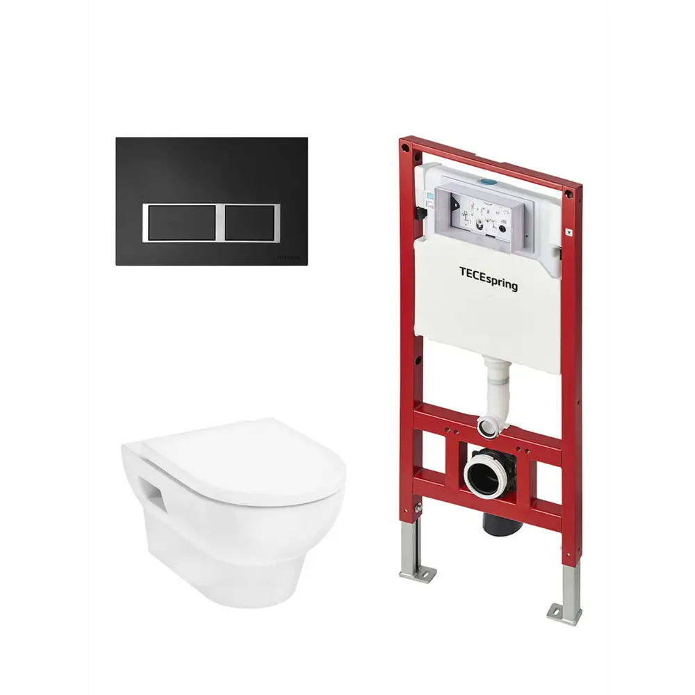 Фото 4 Комплект TECEspring инсталляция Hansgrohe S955202 унитаз подвесной 54x36 HGSET002 безободковый белый Фото 4 Комплект TECEspring инсталляция Hansgrohe S955202 унитаз подвесной 54x36 HGSET002 безободковый белый
