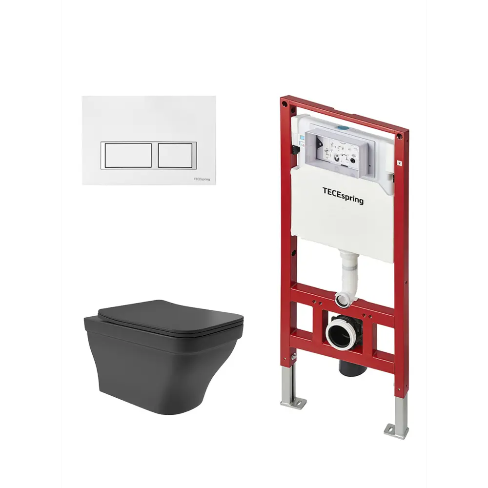 Фото 4 Комплект инсталляция с унитазом Tece S955203E0140 цвет черный