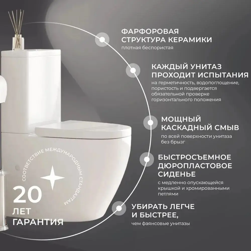 Фото 5 Комплект инсталляция с унитазом Iberica blanca IB.001M.BLA.234.8180 цвет белый Фото 5 Комплект инсталляция с унитазом Iberica blanca IB.001M.BLA.234.8180 цвет белый