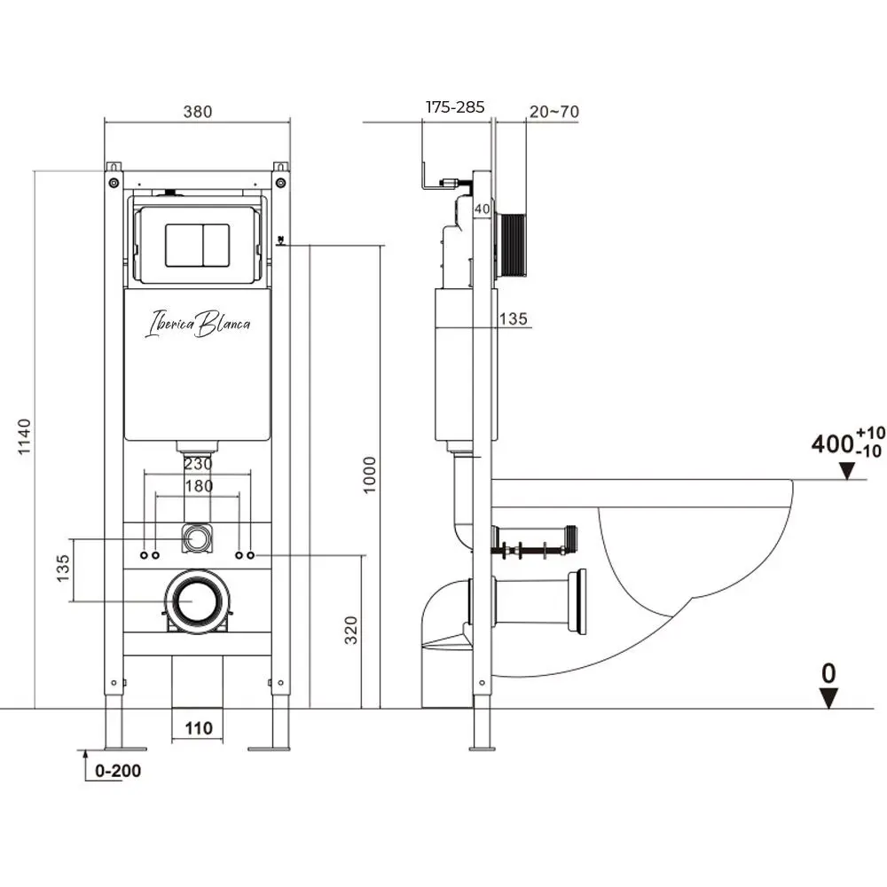 Фото 12 Комплект инсталляция с унитазом Iberica blanca IB.001M.BRA.231.1131 цвет белый Фото 12 Комплект инсталляция с унитазом Iberica blanca IB.001M.BRA.231.1131 цвет белый