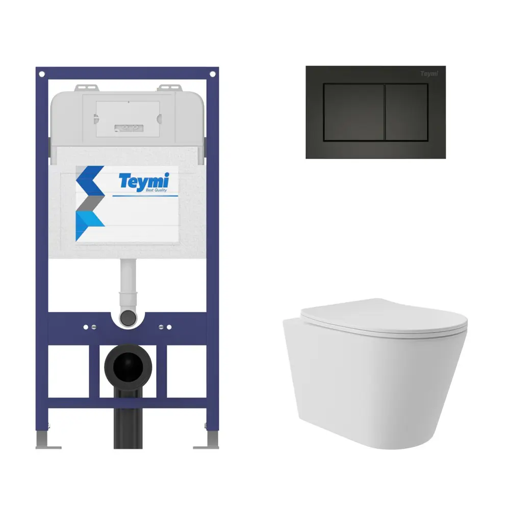 Фото 4 Инсталляция Teymi Aina 52 T70011 с клавишей Aina черный матовый T70013BM и унитаз подвесной ADT Long 52x36.5 Vortex белый матовый конус Фото 4 Инсталляция Teymi Aina 52 T70011 с клавишей Aina черный матовый T70013BM и унитаз подвесной ADT Long 52x36.5 Vortex белый матовый конус