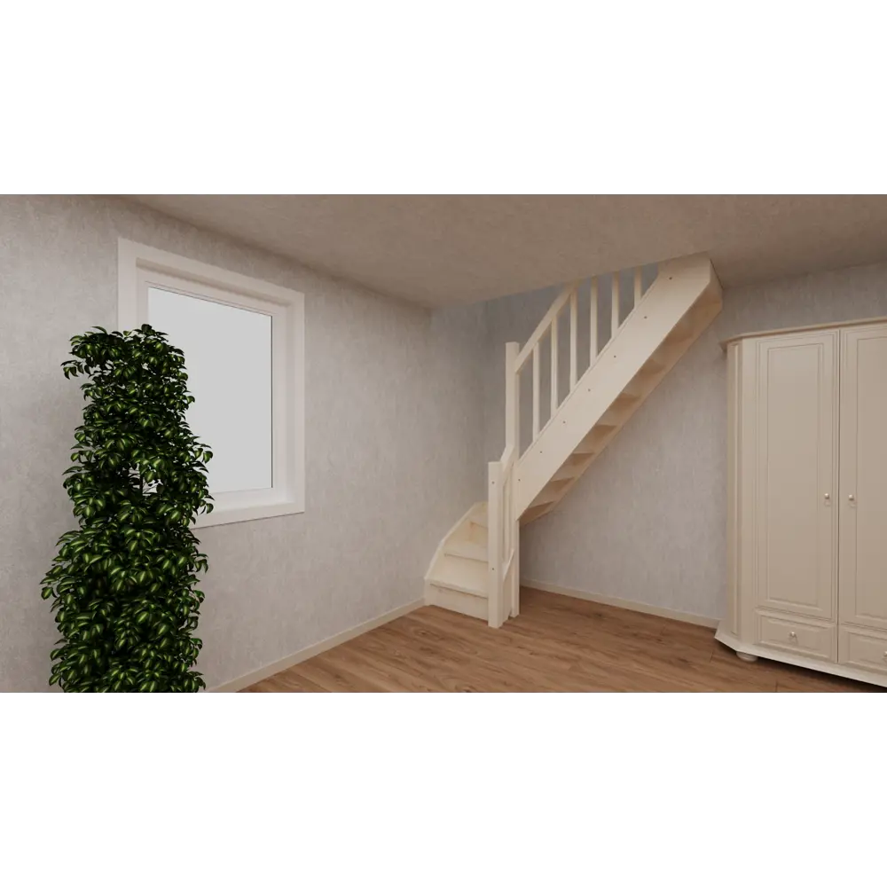 Фото 2 Межэтажная лестница Stairshop ЛЕС-ГПУ11 с поворотом направо Фото 2 Межэтажная лестница Stairshop ЛЕС-ГПУ11 с поворотом направо