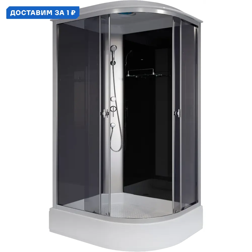 Фото Душевая кабина Niagara E120/80/26l/tn средний поддон 120x80см Фото Душевая кабина Niagara E120/80/26l/tn средний поддон 120x80см