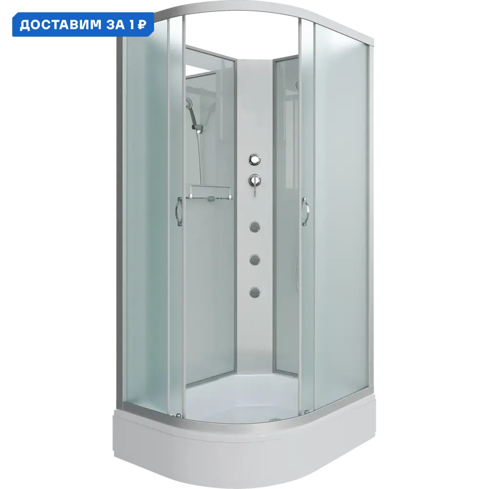 Фото Душевая кабина Niagara 331844rbkg средний поддон 110x80 см ассиметричный Фото Душевая кабина Niagara 331844rbkg средний поддон 110x80 см ассиметричный