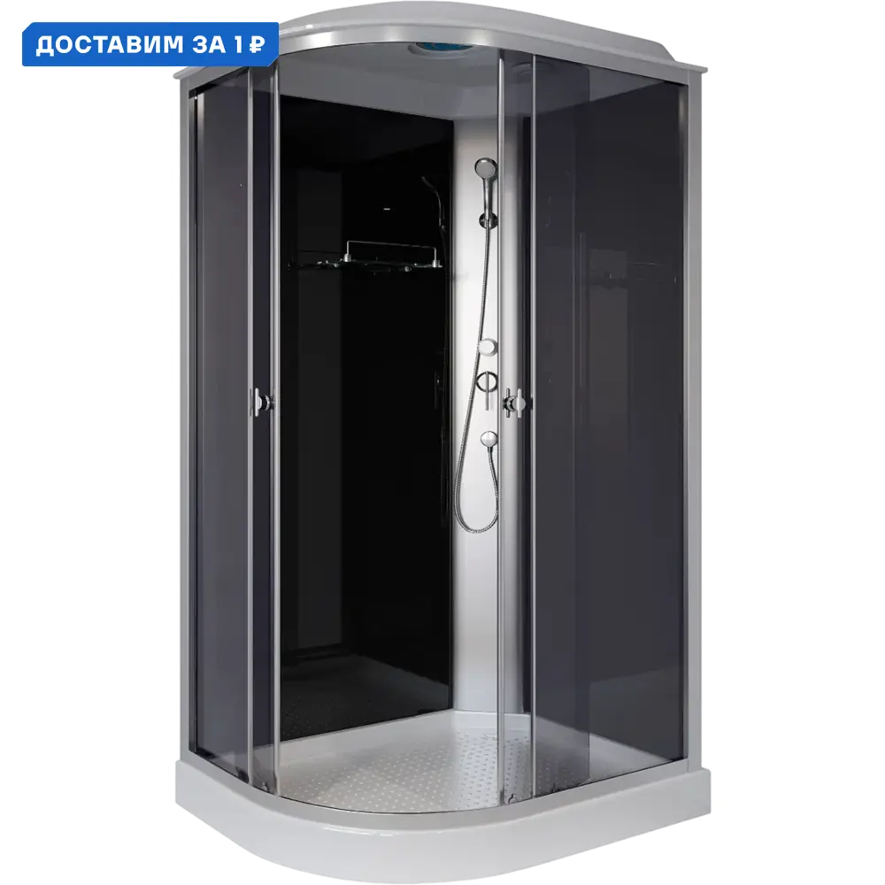 Фото Душевая кабина Niagara E120/80/13r/tn низкий поддон 120x80см Фото Душевая кабина Niagara E120/80/13r/tn низкий поддон 120x80см