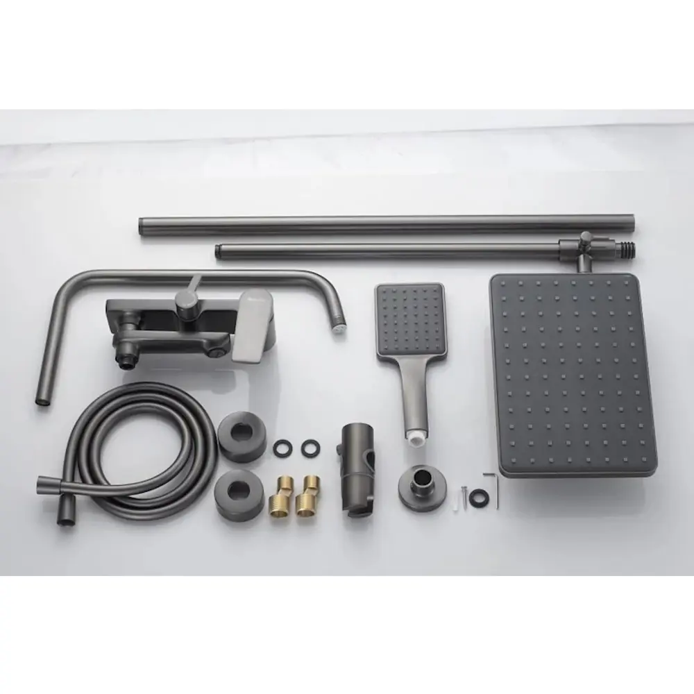Фото 8 Душевая система Knotlor KN-62-GM-LM 3 режимная цвет вороненая сталь Фото 8 Душевая система Knotlor KN-62-GM-LM 3 режимная цвет вороненая сталь