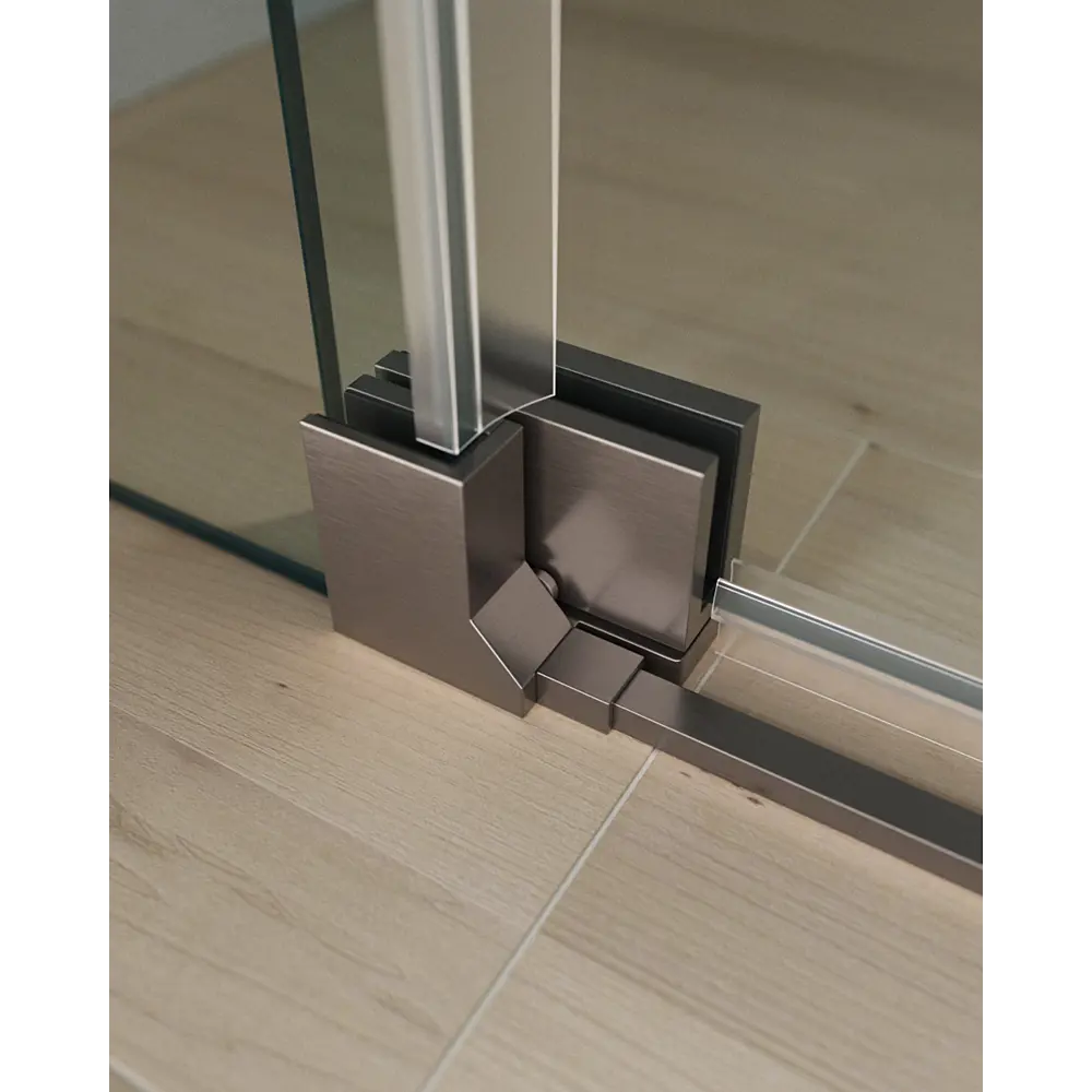 Фото 3 Душевой уголок Cezares Slider прямоугольный 70x100см никелированный профиль эффект стекла тонированный SLIDER-AH-2-70/80-100/110-BR-GM