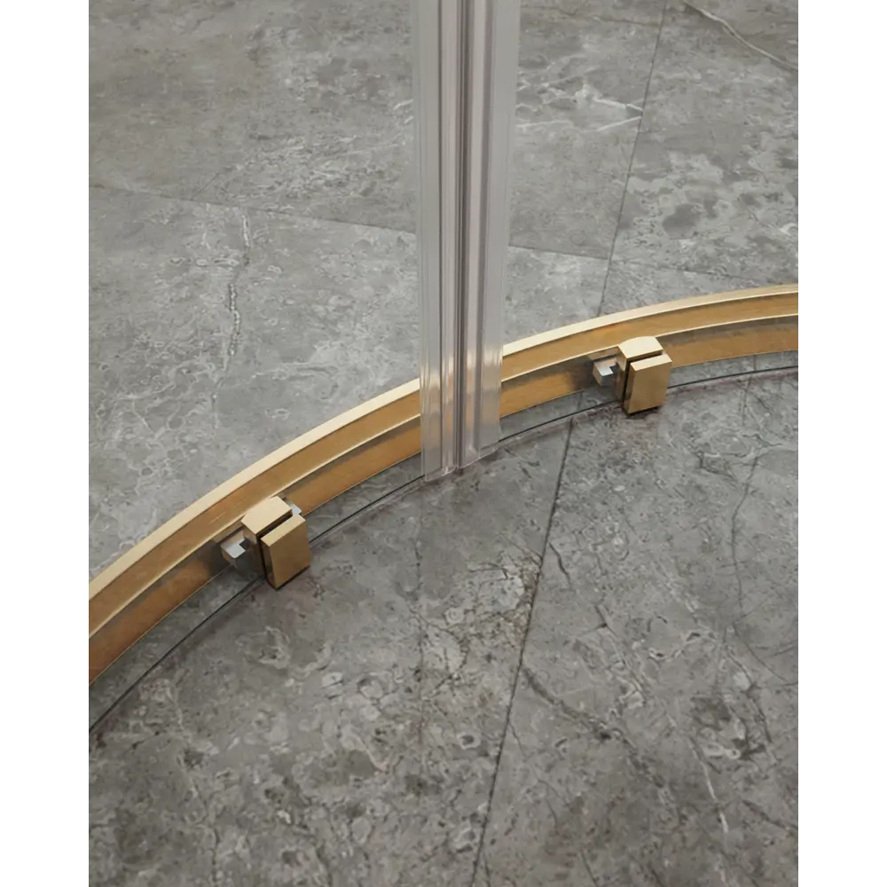 Фото 4 Душевой уголок Cezares Molveno полукруг 120x120см золотистый профиль эффект стекла прозрачный Фото 4 Душевой уголок Cezares Molveno полукруг 120x120см золотистый профиль эффект стекла прозрачный