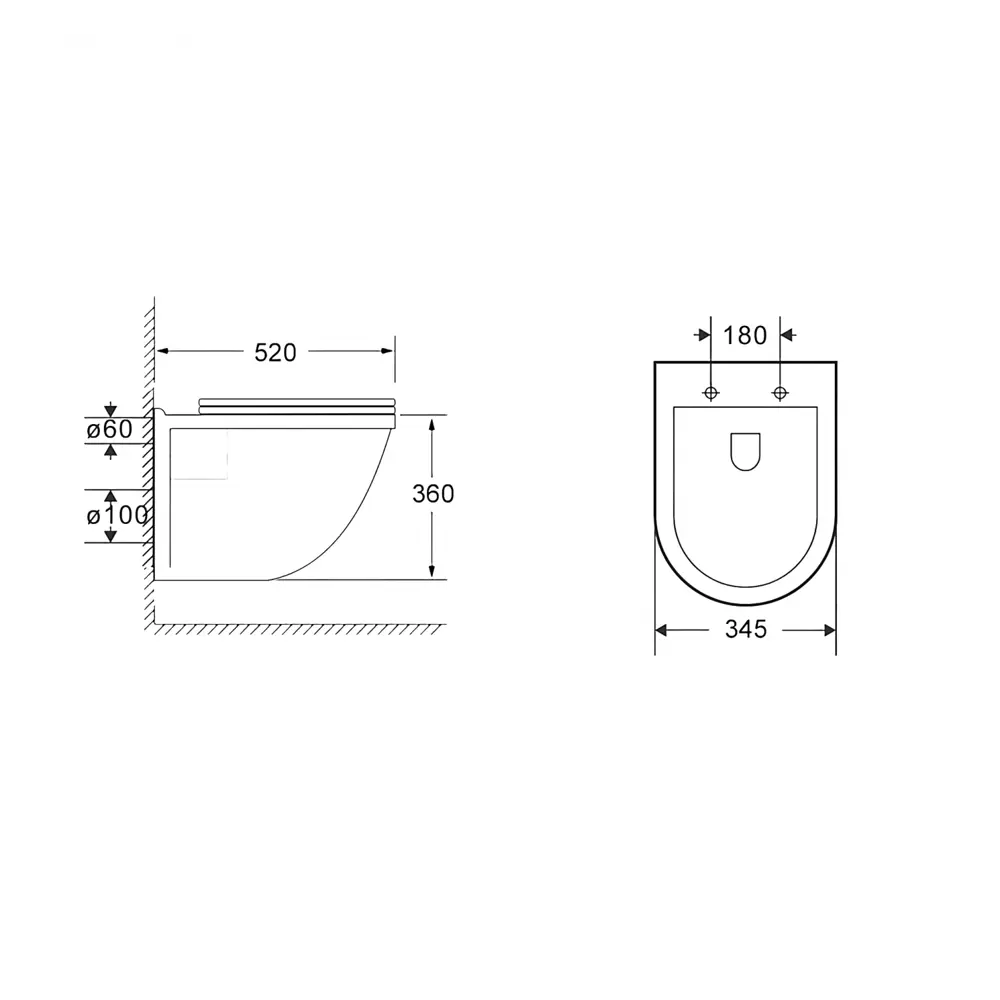 Фото 6 Комплект инсталляция 3 в 1 Enio Tecnico 50 с унитазом подвесным Enio Bolo EN8350034 и кнопка хром Rotondo