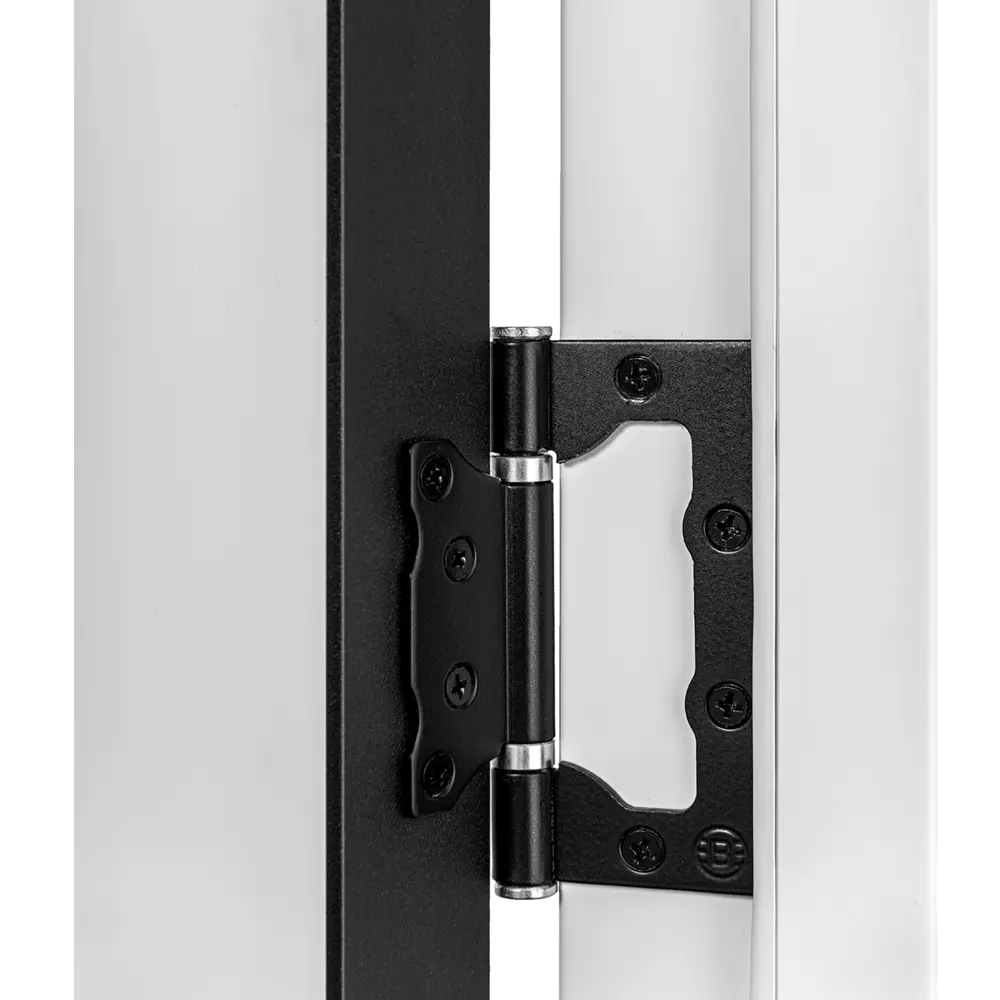 Фото 4 Дверь межкомнатная глухая с замком и петлями в комплекте Борно 55 90x200 см ПЭТ цвет серый