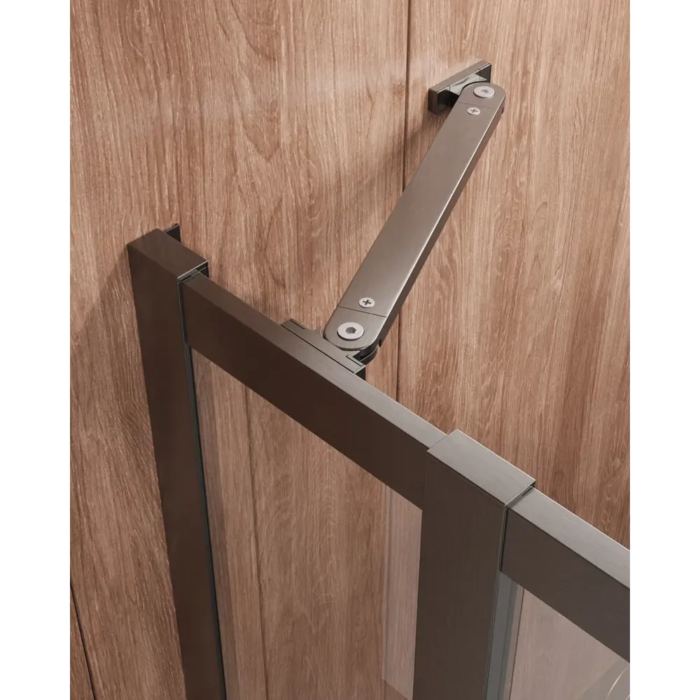 Фото 5 Душевой уголок Cezares Molveno прямоугольник 120x110см никелированный профиль эффект стекла прозрачный