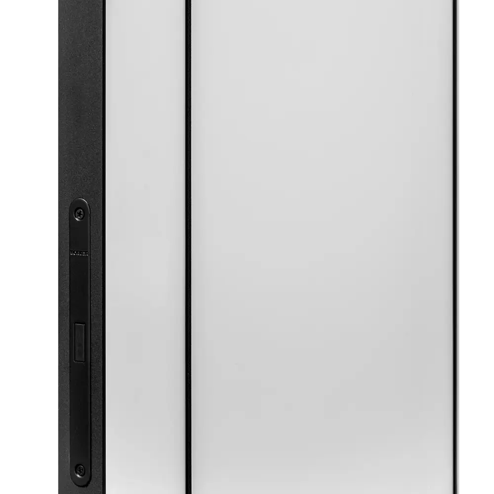 Фото 5 Дверь межкомнатная глухая с замком и петлями в комплекте Борно 56 60x200 см ПЭТ цвет серый