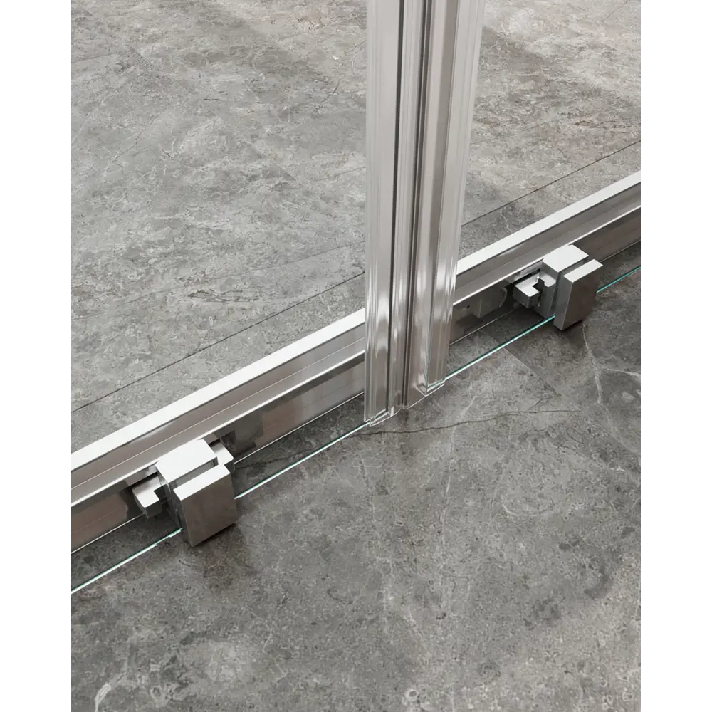 Фото 4 Душевой уголок Cezares Molveno прямоугольник 170x100см серебристый блеск профиль эффект стекла прозрачный