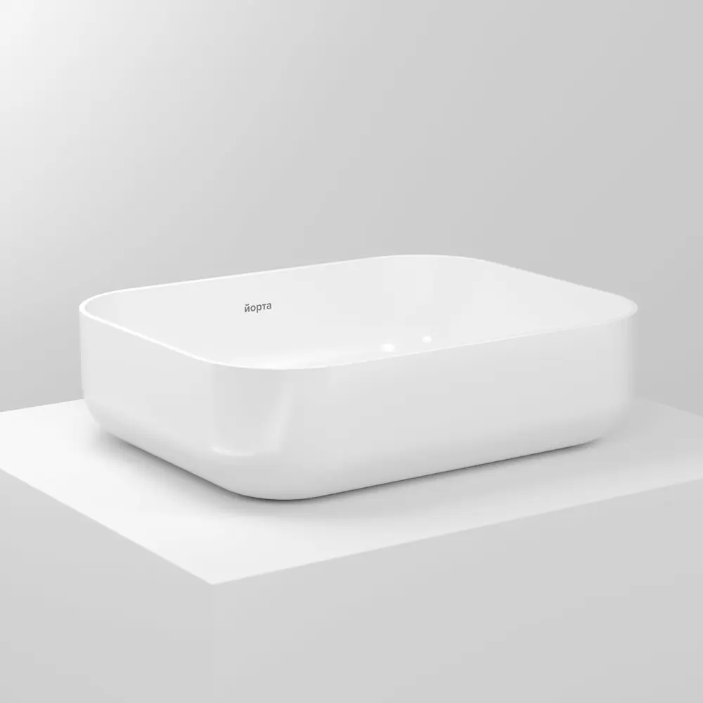 Фото Раковина накладная Йорта Виви 50 цвет белый Фото Раковина накладная Йорта Виви 50 цвет белый