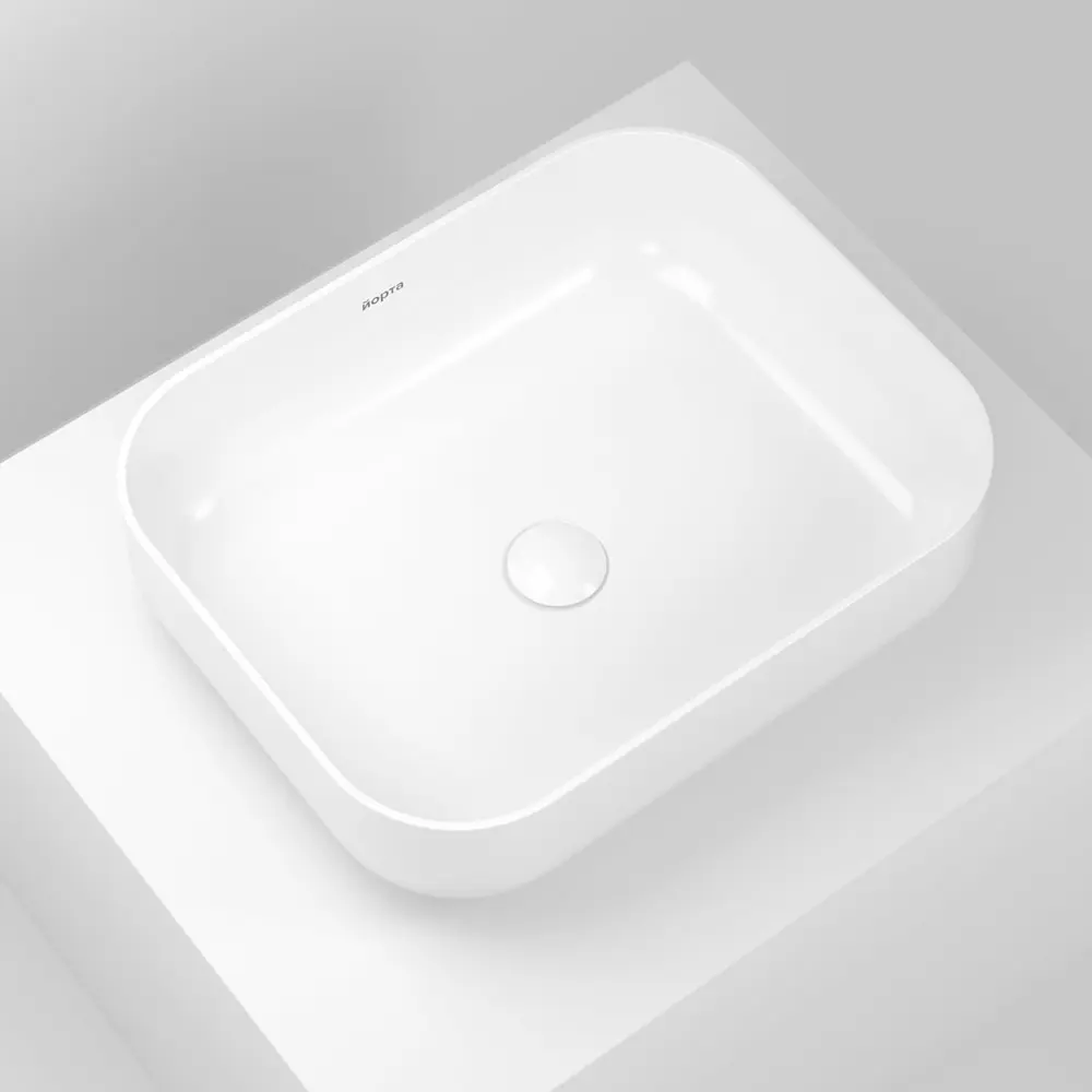 Фото 4 Раковина накладная Йорта Виви 50 цвет белый Фото 4 Раковина накладная Йорта Виви 50 цвет белый