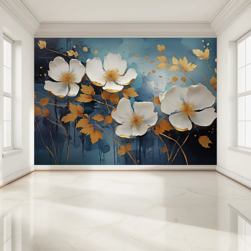 Фото Фотообои флизелиновые Фотообоикин Цветы 3д 400x271 см lem-54_4