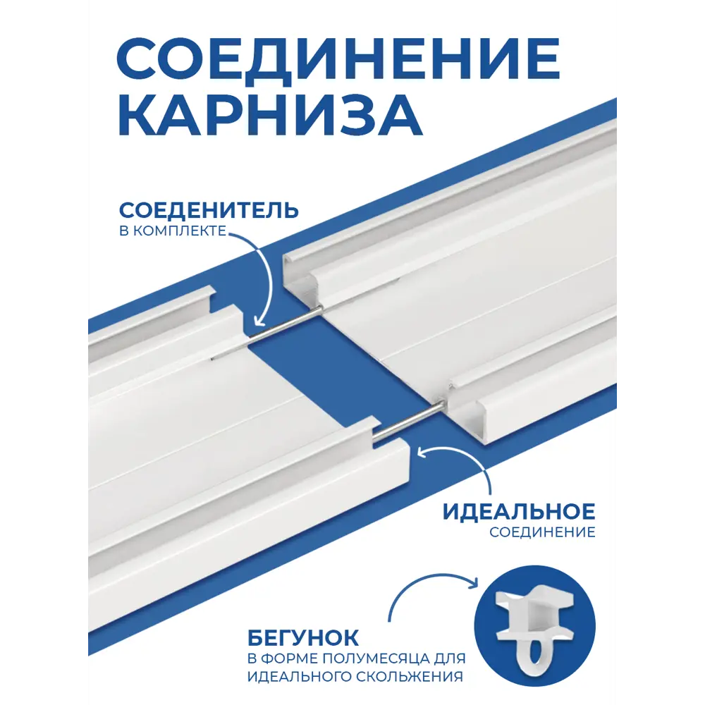 Фото 3 Шинный карниз 2 ряда Alkarniz v-290 290 см алюминий