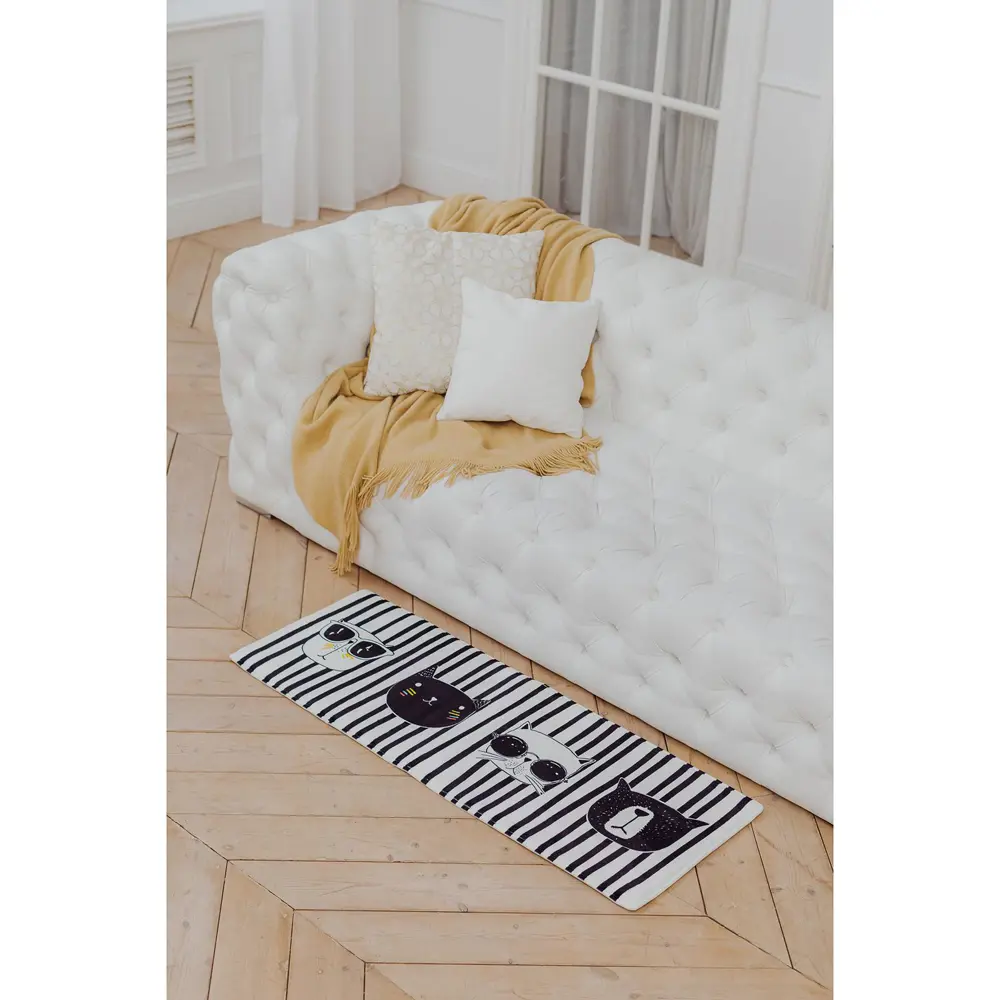 Фото 6 Коврик Доляна «Коты» 45x120 см Фото 6 Коврик Доляна «Коты» 45x120 см