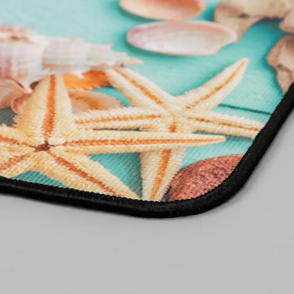 Фото 8 Набор ковриков для ванной комнаты Доляна 1740424 75x45 цвет разноцветный