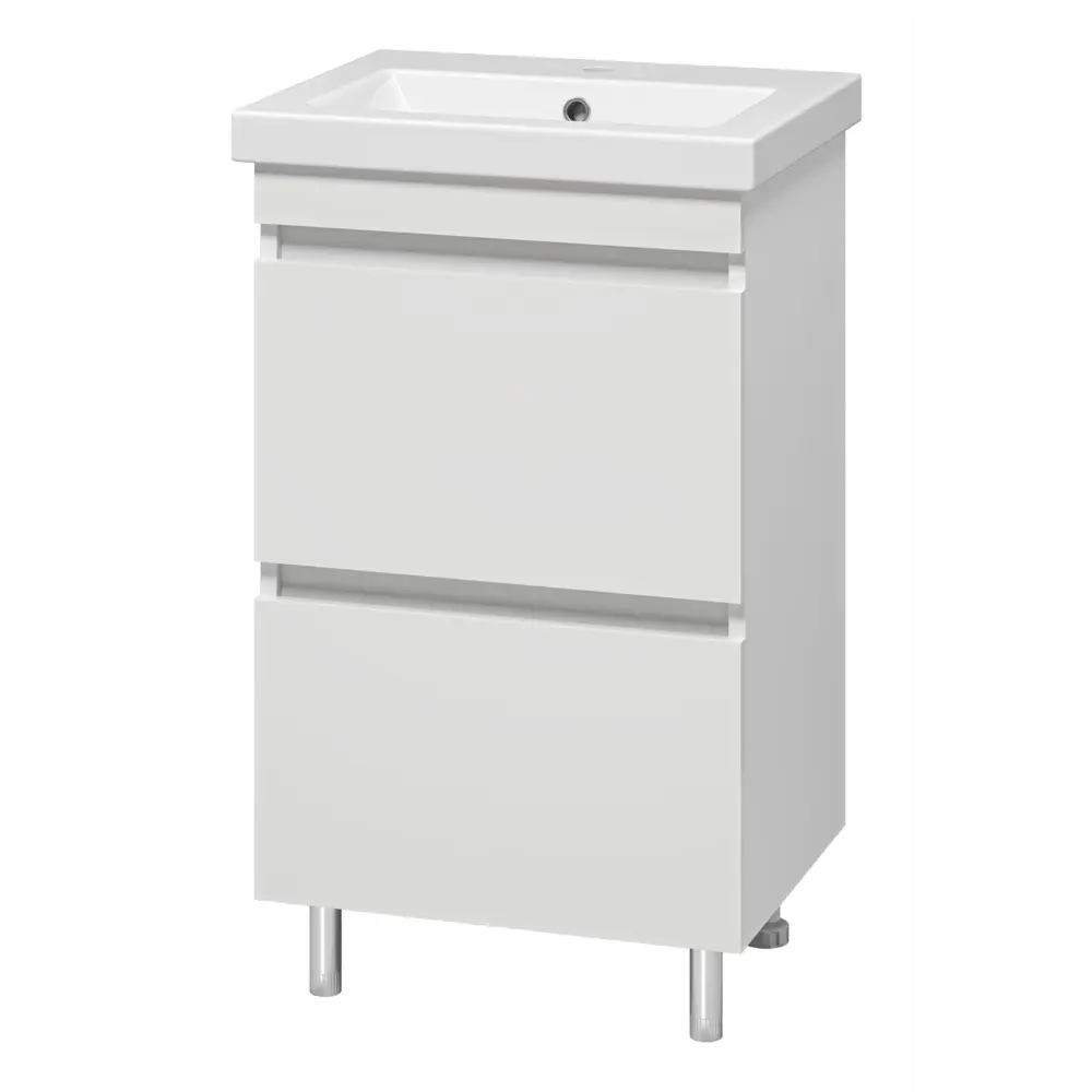 Фото 6 Тумба под раковину напольная Misty УТ000027147 50см цвет белый