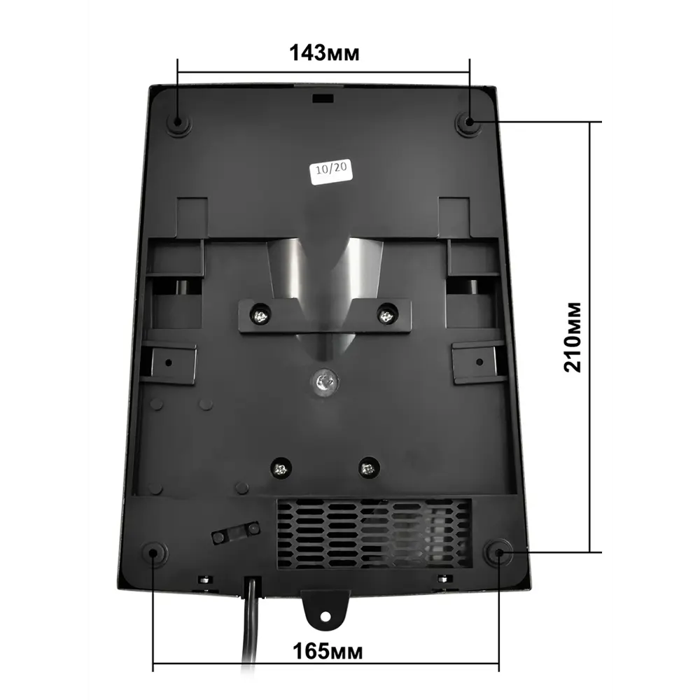 Фото 20 Сушилка для рук Puff-8950, Хром 1 кВт, антивандальная