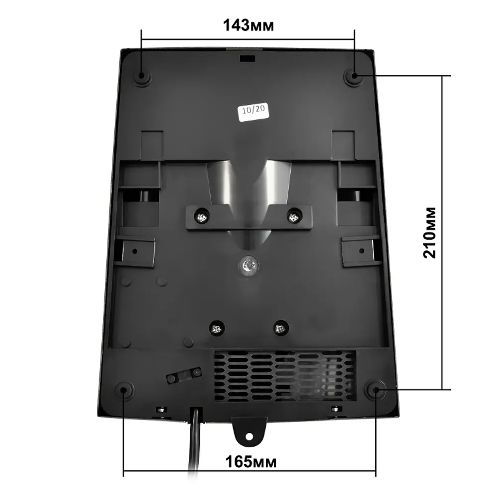 Фото 18 Сушилка для рук Puff-8950, Хром 1 кВт, антивандальная