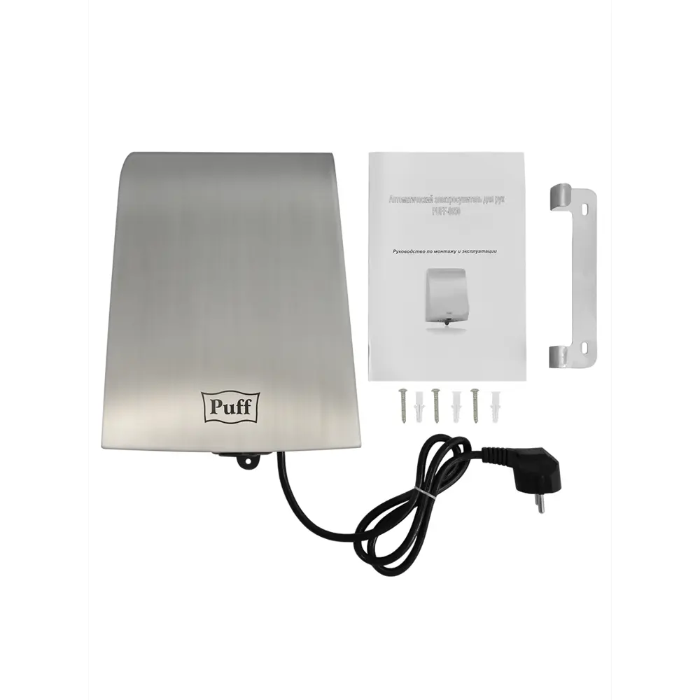 Фото 21 Сушилка для рук Puff-8950, Хром 1 кВт, антивандальная