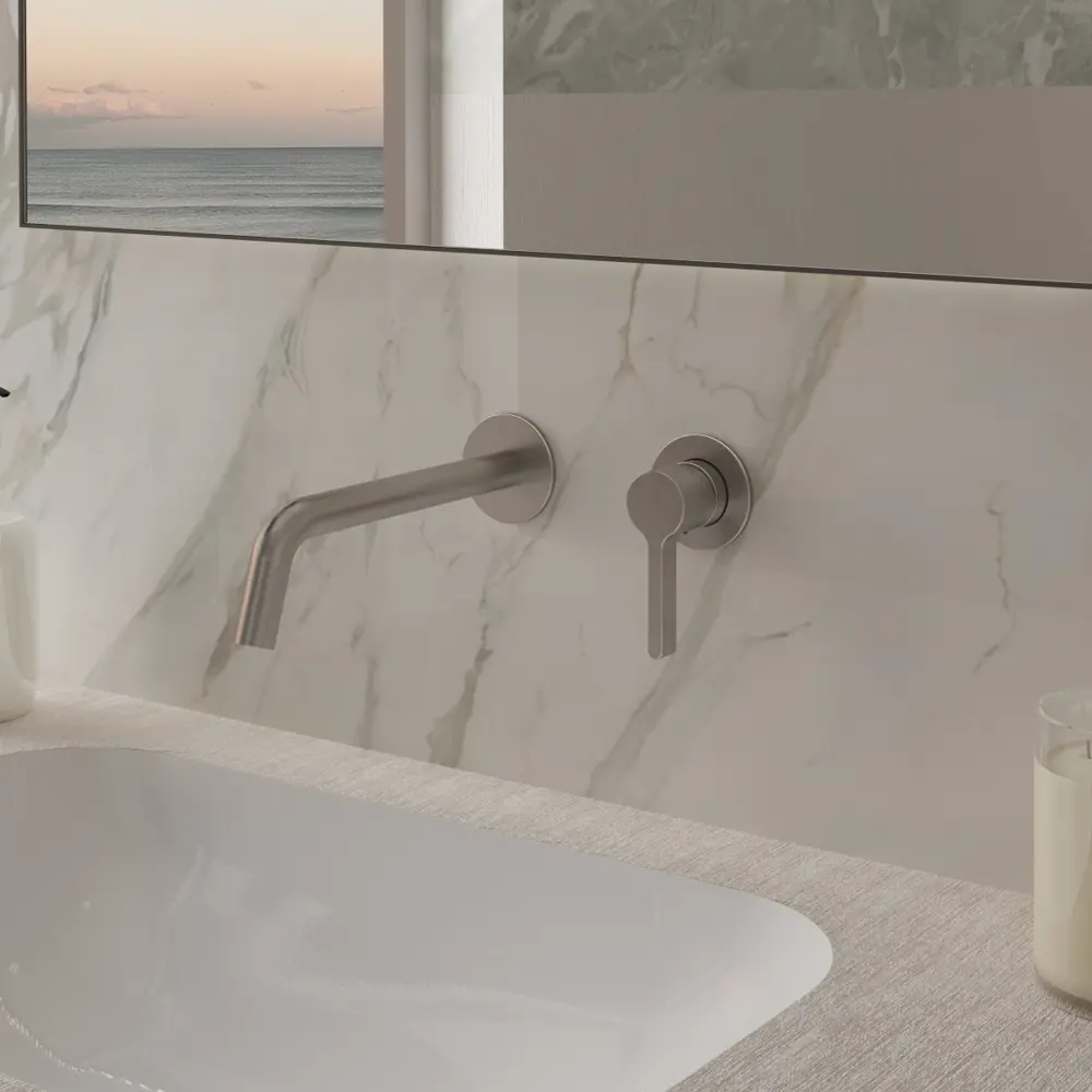 Фото Смеситель для раковины Vincea Villa VBFW-1VL1BN встраиваемый однорычажный цвет брашированный никель