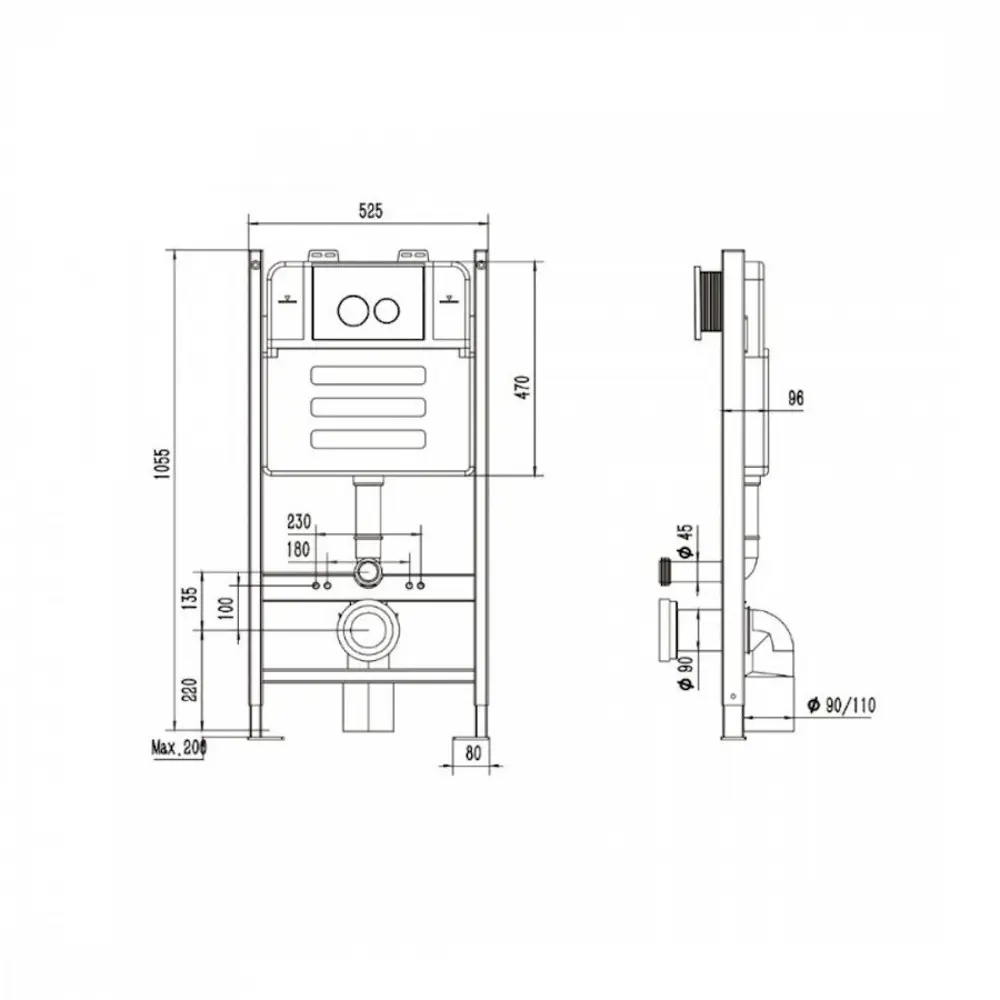 Фото 6 Инсталляция Teymi Aina 50 T70033 с клавишей Lina белый матовый T70019WM и унитаз подвесной ADT Long 52x36.5 Vortex черный матовый овал Фото 6 Инсталляция Teymi Aina 50 T70033 с клавишей Lina белый матовый T70019WM и унитаз подвесной ADT Long 52x36.5 Vortex черный матовый овал