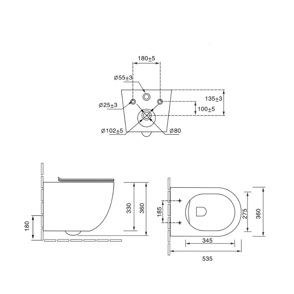 Фото 8 Унитаз подвесной Vincea VT1-14TMG Tornado безободковый с сиденьем микролифт Фото 8 Унитаз подвесной Vincea VT1-14TMG Tornado безободковый с сиденьем микролифт