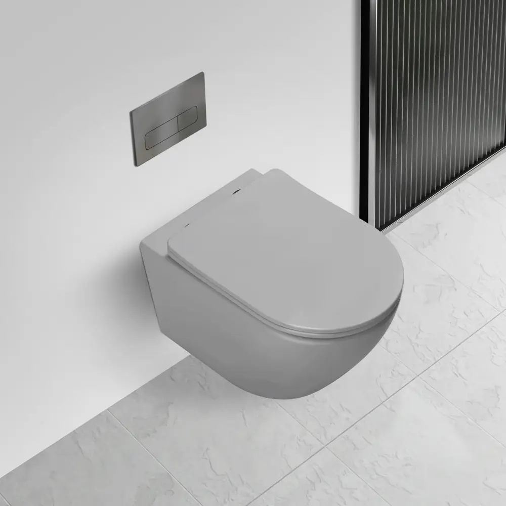 Фото 2 Унитаз подвесной Vincea VT1-14TMG Tornado безободковый с сиденьем микролифт Фото 2 Унитаз подвесной Vincea VT1-14TMG Tornado безободковый с сиденьем микролифт