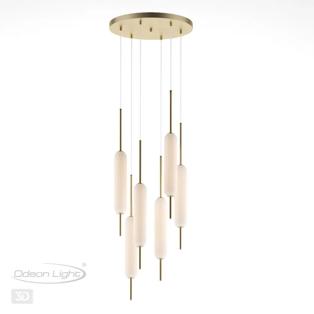 Фото 4 Светильник подвесной светодиодный Odeon Light Od_4794_72l 24 м² нейтральный белый свет цвет медь Фото 4 Светильник подвесной светодиодный Odeon Light Od_4794_72l 24 м² нейтральный белый свет цвет медь