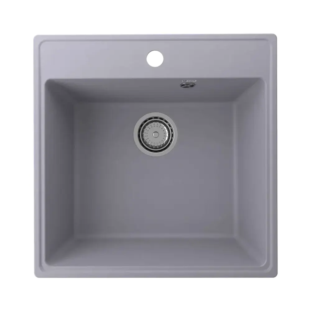 Фото 3 Врезная мойка Ulgran Forte 505-05 50.50x50.50x20 см искусственный камень цвет серый Фото 3 Врезная мойка Ulgran Forte 505-05 50.50x50.50x20 см искусственный камень цвет серый