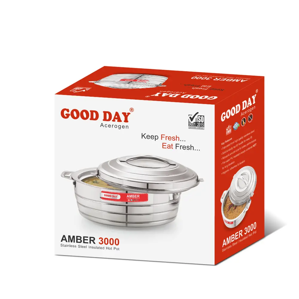 Фото 4 Good Day Термоконтейнер-кастрюля Amber 3000 мл Steel Фото 4 Good Day Термоконтейнер-кастрюля Amber 3000 мл Steel