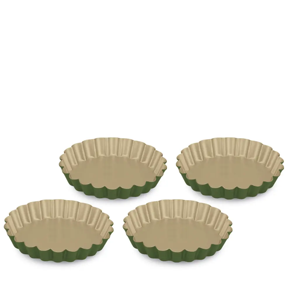 Фото Bake Natural Guardini Набор форм для выпечки тарталеток 4 шт 12 см Фото Bake Natural Guardini Набор форм для выпечки тарталеток 4 шт 12 см